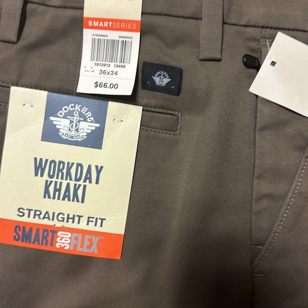 NWT Bundle 2 dockers 36 x 34 over $100 retail value flex comfort wrinkle free - Picture 3 of 3